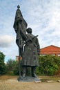 Red Army soldier statue, Memento Park Royalty Free Stock Photo